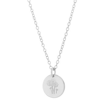 Gold Plated Or Sterling Silver Wildflower Pendant, 3 of 5