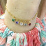 Charm Bracelet With Family Birthstone Hearts, thumbnail 3 of 6