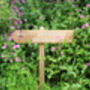 Country Lane Wooden Wedding Event Signs, thumbnail 6 of 9