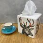 Tissue Box Cover Wooden Rainbow Stag, thumbnail 1 of 3