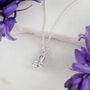 Bluebell Solid Silver Necklace, thumbnail 2 of 9