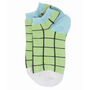 Organic Black And Grid Lime Women's Trainer Socks Bundle, thumbnail 5 of 8