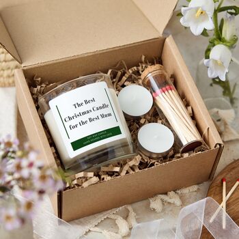 The Best Scented Candle For The Best Mum Funny Christmas Candle Gift, 3 of 8
