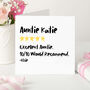 Personalised Auntie Birthday Card Auntie Review Card From Niece Or Nephew, thumbnail 1 of 4