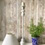 54cm Slim White Wooden Table Bedside Lamp With Shade 54cm Home Decor, thumbnail 3 of 11