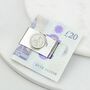 Personalised 60th Birthday Sixpence Money Clip, thumbnail 2 of 5