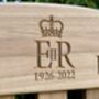 Queen Elizabeth Ii Platinum Jubilee Engraved Bench, thumbnail 2 of 4