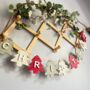 Christmas Tree Garland, Wooden Christmas Decoration, thumbnail 1 of 7