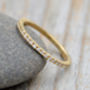 Pave Eternity Wedding Ring In 18ct Yellow Gold, thumbnail 1 of 5
