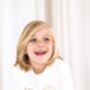 'Mini Flyer/ First Time Flyer' Personalised Name Passport Stamp Embroidered Holiday Sweatshirt, thumbnail 2 of 7