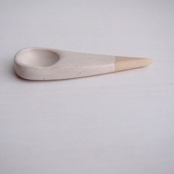 Handmade Small Pottery Salt Spice Scoop Spoon, 7 of 8