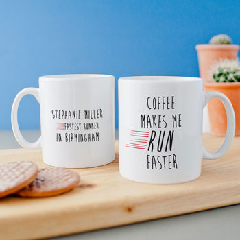 Personalised 'Coffee Makes Me Cycle Faster' Mug, 4 of 10