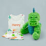 Steiff Spott Stegosaurus And Personalised Dino Pyjamas, thumbnail 2 of 7