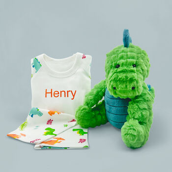 Steiff Spott Stegosaurus And Personalised Dino Pyjamas, 2 of 7