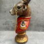 19cm Red Gentleman Stag Bust Ornament – Regal Deer Suit Figurine, thumbnail 10 of 12