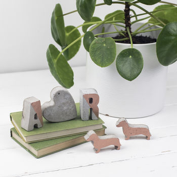 Concrete Letter And Dog Set, 3 of 6