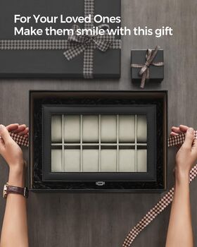 12 Slots Watch Display Storage Box Case, 6 of 7