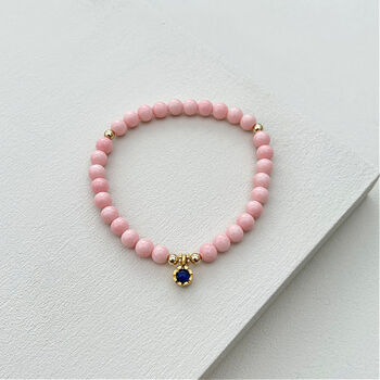 Blush Pink Beaded Bracelet, 3 of 6