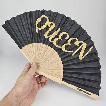 Handheld Queen Folding Fan, 3 of 3
