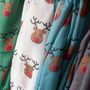 Red Nose Reindeer Christmas Scarf, thumbnail 3 of 7