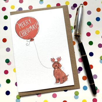 Cockapoo Christmas Card, 2 of 3