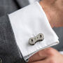 Bicycle Chain Link Cufflinks, thumbnail 5 of 6
