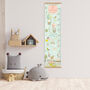 Personalised Playful Animal Adventure Height Chart, thumbnail 1 of 6