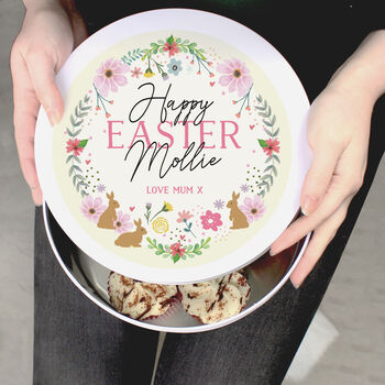 Personalised Spring Florals Cake Tin, 2 of 5