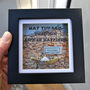 Personalised Coastal Map Paper Boat Picture Frame, thumbnail 11 of 12