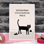 Personalised Birthday Card From The Cat, thumbnail 1 of 4