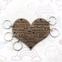 Personalised Our Family Heart Joining Keyrings, thumbnail 3 of 4