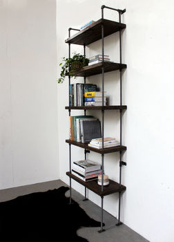 Stroud Scaffolding Board And Steel Shelving/Bookcase, 6 of 9