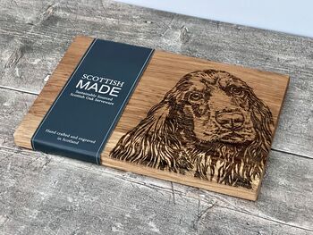 Cocker Spaniel Oak Serving/Cheese Board, 3 of 3