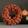 Pumpkin Halloween Wreath In Gold, thumbnail 1 of 2