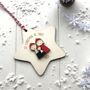 Personalised First Christmas As Three Tree Decoration, thumbnail 2 of 4