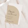 Curve Theme Wedding Invitations, thumbnail 1 of 4