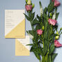 Mnmlst Colour Block Wedding And Event Invitation Cards, thumbnail 3 of 12