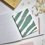 A5 Notebook Zebra Print Notes Green, thumbnail 2 of 5