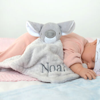 Personalised Unisex Koala Comforter And Blanket Set, 5 of 10