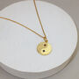 Yin And Yang Double Birthstone Disc Necklace, thumbnail 1 of 3