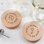 Personalised Wood Lock And Key Coaster Set For Couples, thumbnail 1 of 8