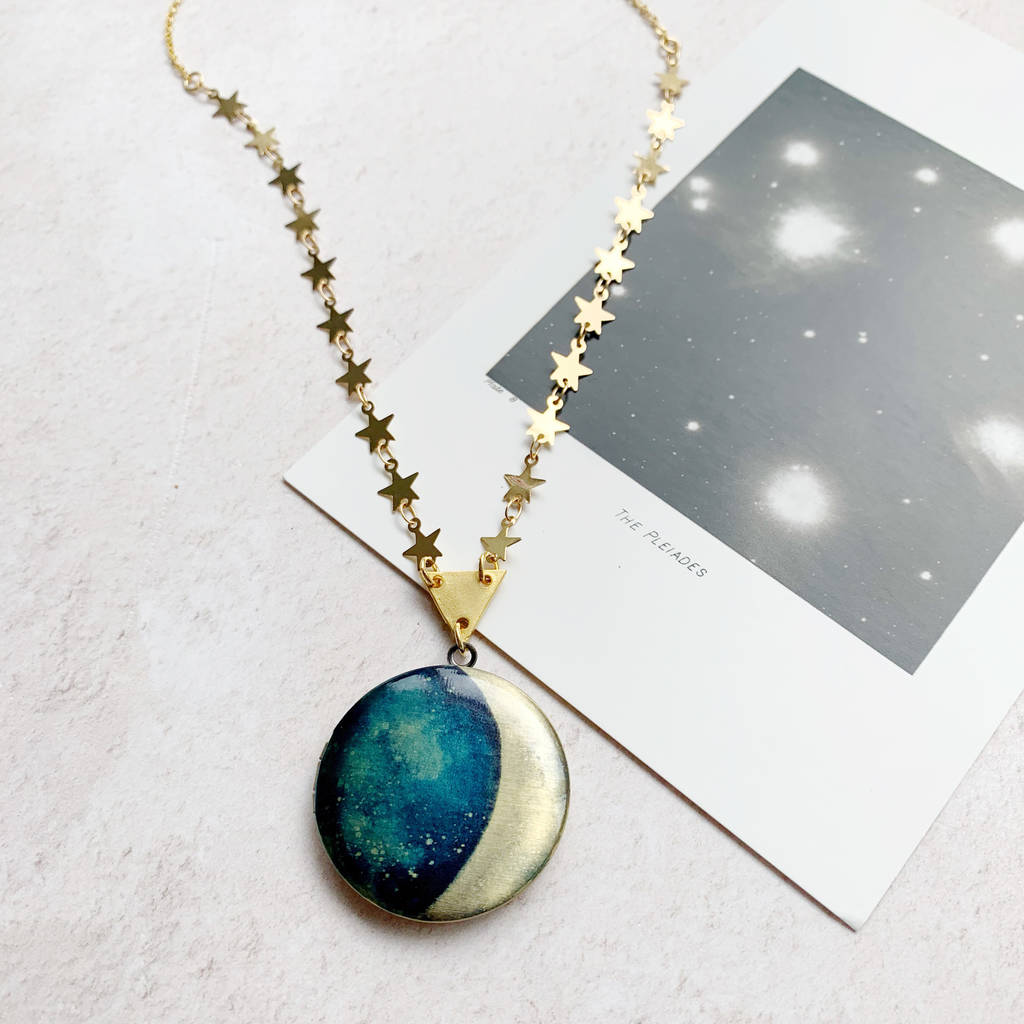 Personalised Moon Locket By Eclectic Eccentricity | notonthehighstreet.com