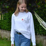 Embroidered Christmas Icon Personalised Jumper, thumbnail 2 of 3