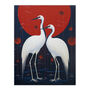 Celestial Cranes Red Blue Heron Birds Wall Art Print, thumbnail 6 of 6