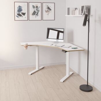 Gino Corner Height Adjustable Desk, 2 of 12
