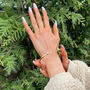 God Is Within Her Gold Vermeil Bangle Bracelet, thumbnail 5 of 7