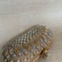 Gold Embroidered Oval Clutch Bag, thumbnail 9 of 9