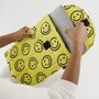 Smiley Face Quilted Puffy Laptop / Tablet Sleeve Case, thumbnail 1 of 3