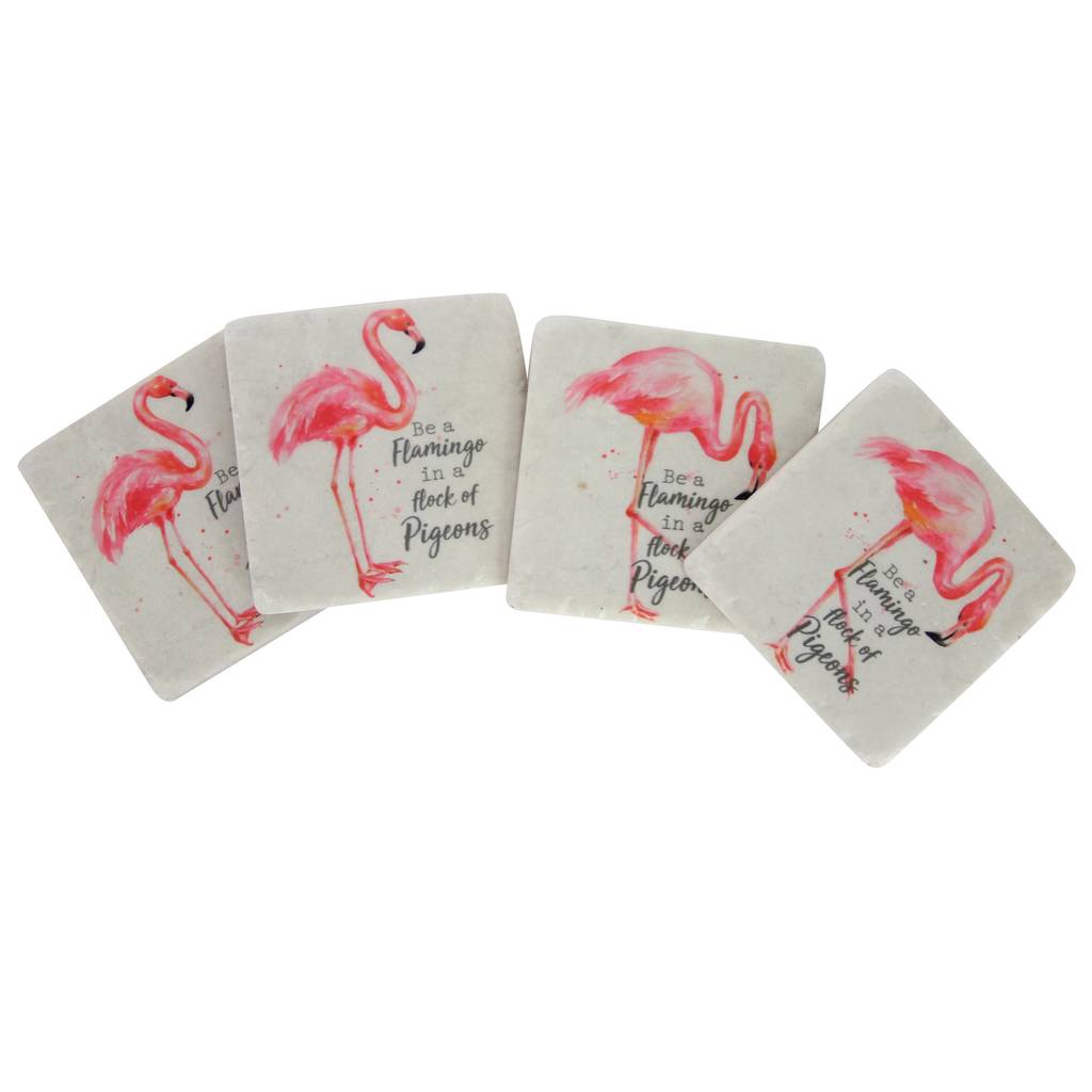 Flamingo Coasters By The Contemporary Home | notonthehighstreet.com