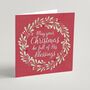 'Full Of Blessings' Christmas Cards 10 Pack, thumbnail 1 of 3